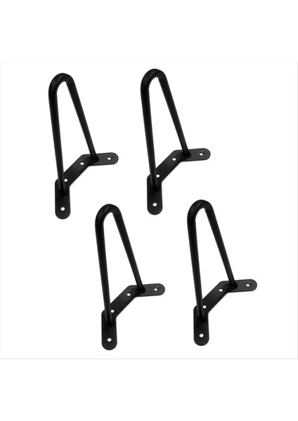4pcs Metal Saçkop Bacak Sehpa Bacak 250MM Demir Masa Bacak Son Sehpa Bacak U Şeklinde Masa Destek Rafları Stand (Yurt Dışından)
