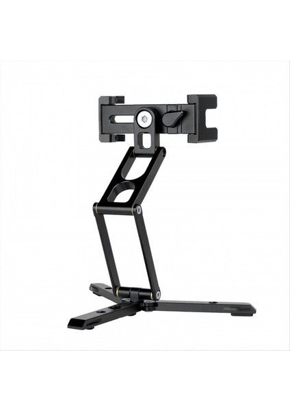 Mini Cep Katlanabilir Tripod Telefon Için Dikey Yatay Sürgün Genişleme Video Işık Mikrofon Fotoğraf Dengeleyicisi (Yurt Dışından)