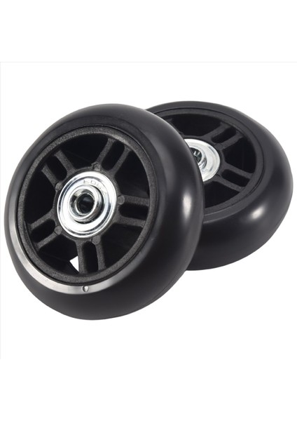 1 Çift Evrensel Döner Bagaj Bavul Tekerleği Yedek Bagaj Tekerleği Yedek Bagaj Aksesuarları (Yurt Dışından)