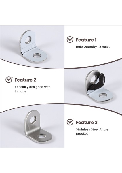 20PCS 20MM x 20MM 90 Derece Raf Destek Köşe Destek Açısı Braketi (Yurt Dışından) indirimleri