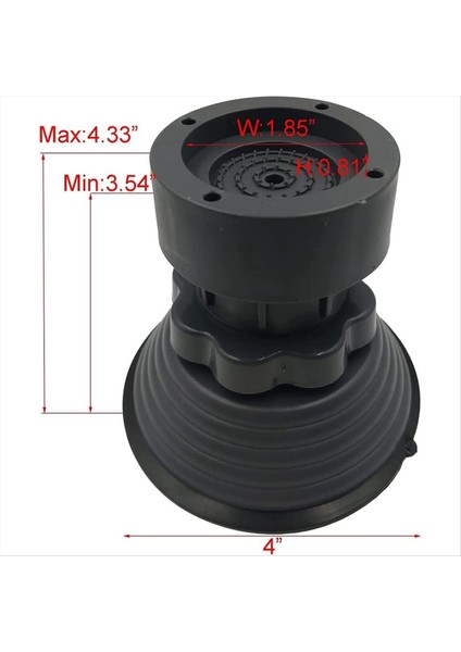 Çamaşır Makinesi Desteği Ayarlanabilir Yükseklik Titreşim Anti Yıkayıcı ve Kurutucu Için Çamaşır Makinesi Ayak Pedleri, 8 Adet (Yurt Dışından) fırsatları