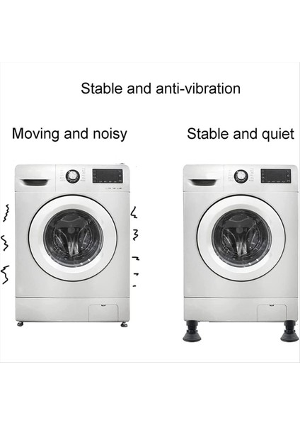 Çamaşır Makinesi Desteği Ayarlanabilir Yükseklik Titreşim Anti Yıkayıcı ve Kurutucu Için Çamaşır Makinesi Ayak Pedleri, 8 Adet (Yurt Dışından) indirimleri