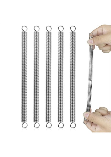 6pcs Extension Springs 3/8inx6-1/2in, 0.047 Inç Yay Çelik Çift Kancalar Mekanik Onarım Için Endüstriyel Garaj Kapısı Dıy (Yurt Dışından)