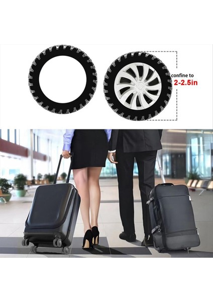 Bagaj Tekerlek Örtüsü Arabası Kutusu Tekerleği Döner Tekerlek Sessiz Gürültü Azaltma Bavul Tekerleği Koruyucu Kapak (Yurt Dışından) fırsatları