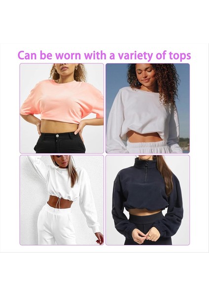 4pcs Sweater ve Gömleği Sıkmak Için Ayarlanabilir Mahsul Bandı, Üst Kısımlarınızın Stilini Değiştirmek Için Elastik Sıkma Bandı, S (Yurt Dışından) fırsatları