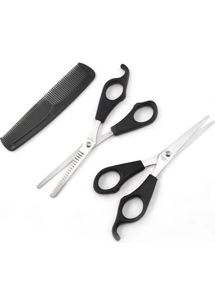 Kuaför Seti Saç Kesme ve Inceltme Makası Tarak Hediye 3lü Set