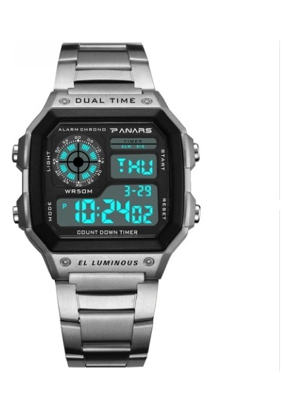 Erkekler Dijital Saat Spor Saatler Su Geçirmez 50 M Kol Saati Casıo Seiko-1 (Yurt Dışından)