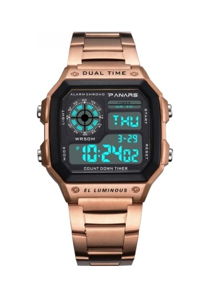 Erkekler Dijital Saat Spor Saatler Su Geçirmez 50 M Kol Saati Casıo Seiko-1 (Yurt Dışından)