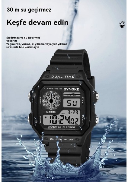 Erkekler Dijital Saat Spor Saatler Su Geçirmez 50 M Kol Saati Casıo Seiko (Yurt Dışından) fiyatları