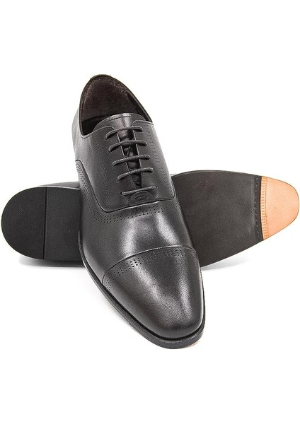 012900-26 Kösele Erkek Klasik Ayakkabı - Koyu Kahverengi fırsatları