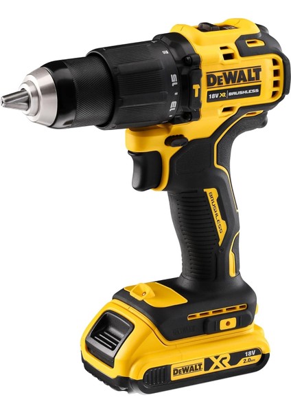 DCD709D2T Kömürsüz Darbeli Matkap 18V 2.0Ah fırsatları