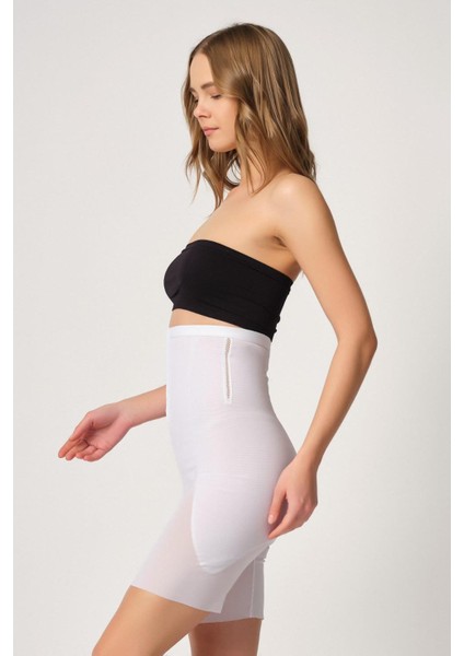 Beyaz Mı Emay 2928 Ön Agraflı Tül Paçalı Lazer Korse fiyatları