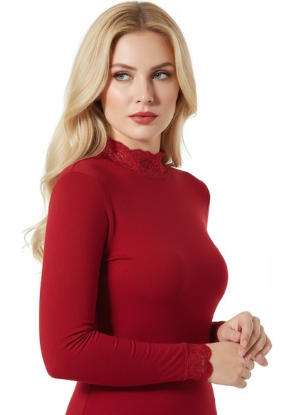 Şahinler Kadın Dantelli Uzun Kollu Body B623 fiyatları
