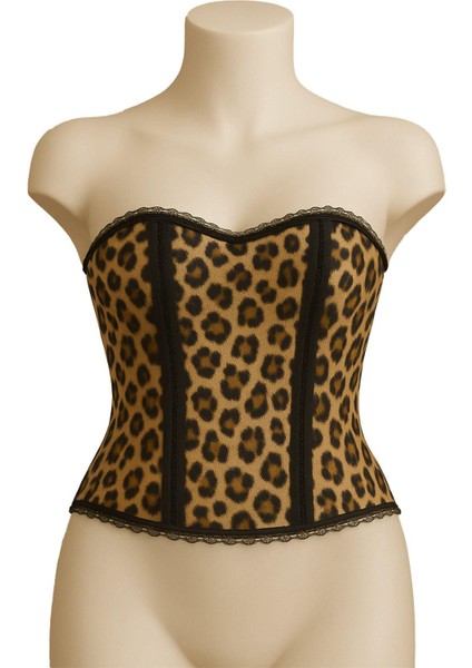 Leopar Mı Emay 9155 F Fırfırlı Terletici Büstiyer