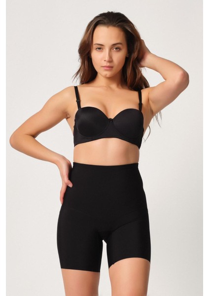 Siyah Mı Emay 2816 Yüksek Bel Boxer Lazer Korse