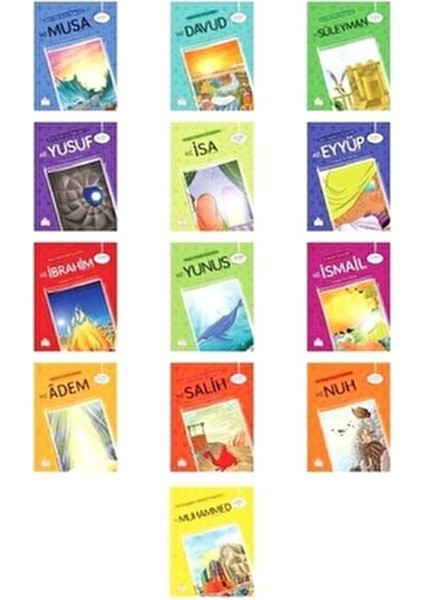 Peygamber Hikayeleri Seti (13 Kitap) Yılmaz Yenidinç Ciltsiz Türkçe Yayın fiyatları