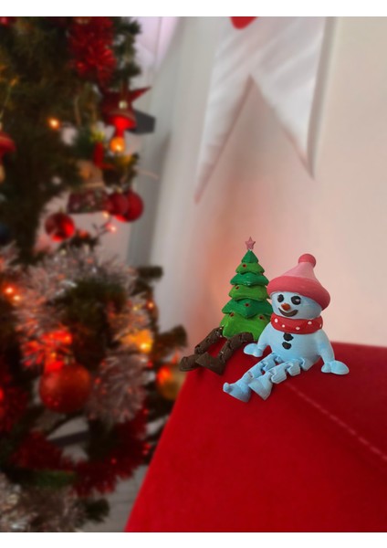 Yılbaşı Boyanabilir Figür Seti 2'li | Noel Ağacı + Kardan Adam + 6 Renk Boya fırsatları