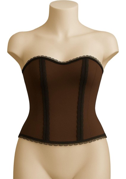 Kahve Mı Emay 9155 F Fırfırlı Terletici Büstiyer