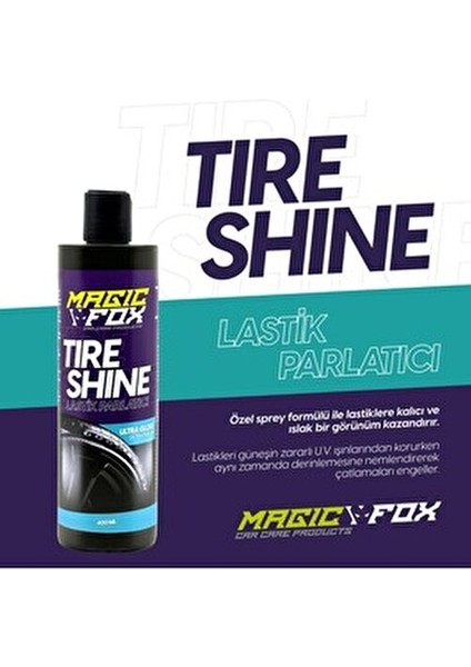 Lastik Parlatıcı Set 2’li Paket Ultra Gloss 400 ml Uygulama Süngeri Hediyeli modelleri