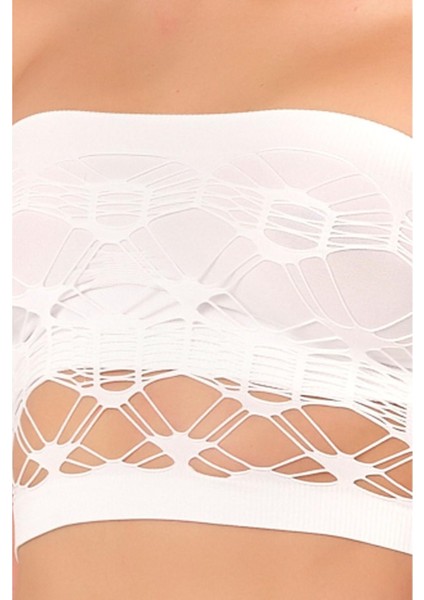 Beyaz Mı Emay 4050 Double Örgü Toparlayıcı Straplez Büstiyer fırsatları