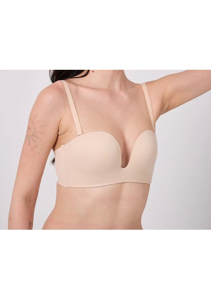 Freshness MSF05 Destekli V Dekolte Lazer Kesim Sütyen