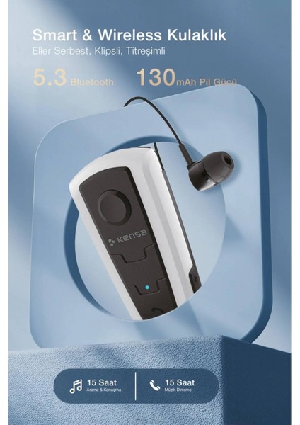 KB-200 Makaralı Bluetooth Kulaklık
