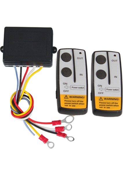 Kamyon Atv Alıcı Modülü Verici Elektrik Anahtarı Denetleyicisi Için 12V Evrensel Kablosuz Vinç Elektrikli Uzaktan Kumanda (Yurt Dışından)