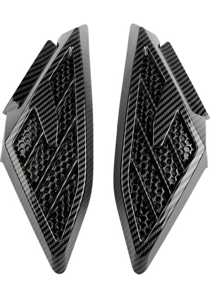 tosiklet Yan Kapak Kapağı Karbon Fiber Yan Koruma Yama (Yurt Dışından)
