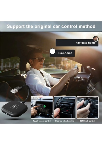 Kablosuz Dongle Fişine Kablolu Araba Kablosuz Carplay Ku (Yurt Dışından) fiyatları