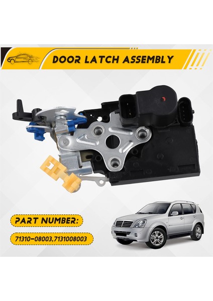 7131008003 Ssangyong Rexton İçin Arka Sol Kapı Mandal (Yurt Dışından) fırsatları