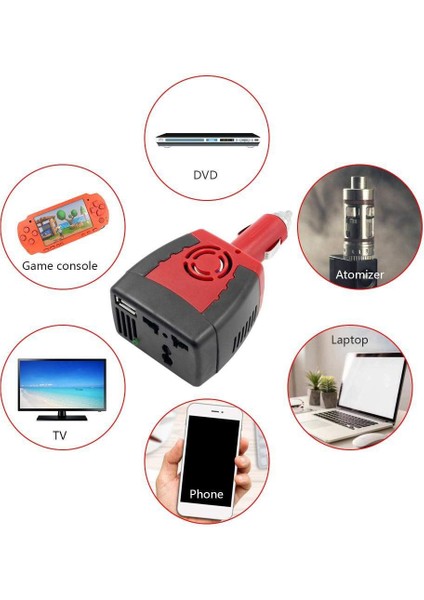 150W Güç Inverter Dc 12V - Ac 220V Araç Çıkış Voltaj Ada (Yurt Dışından) indirimleri