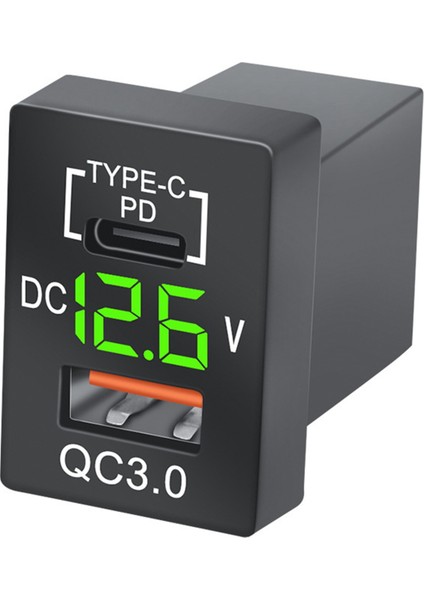 Yeni Şarj Cihazı Qc3.0 USB Araç Şarj Cihazı Soketi Pd Ye (Yurt Dışından)