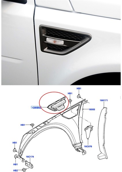Land Rover Freelander 2 Lr2 2006-2016 LR001660 LR0016158 (Yurt Dışından) fiyatları