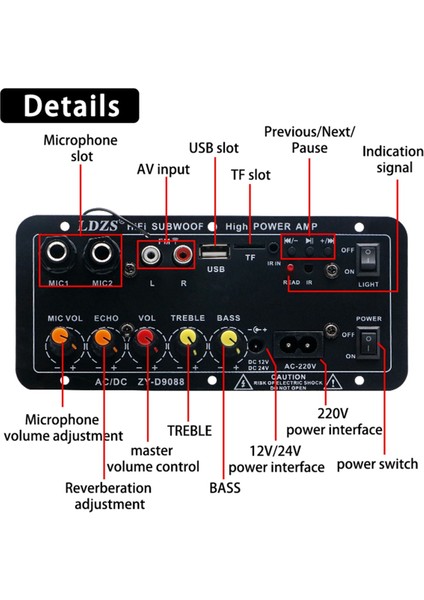 Ldzs Araç Bluetooth Amplifikatör Araç Amplifikatör Kartı (Yurt Dışından) fırsatları
