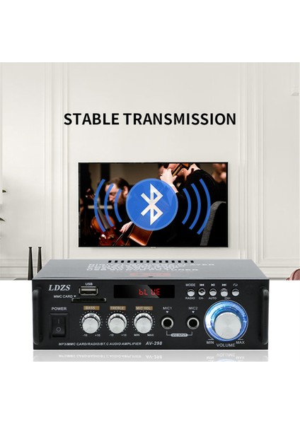 Ldzs Araba Bluetooth Güç Amplifikatörü Hoparlör Araba Gü (Yurt Dışından)