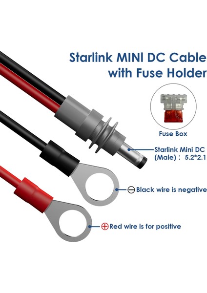 Starlink Mini Güç Kablosu Su Geçirmez Uzatma İçin 14AWG (Yurt Dışından) fırsatları
