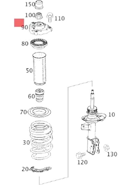 2463230020 A2463230020 Benz A180 A200 A260 CLA200 CLA260 (Yurt Dışından) modelleri