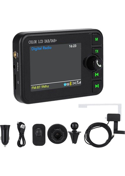 Araba Dab Araba Bluetooth Mp3 Dijital Radyo Grafik Ekran (Yurt Dışından)