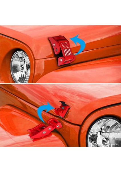 Jeep Wrangler İçin Araba tor Kaput Mandal Kilitli Yaka (Yurt Dışından) fırsatları