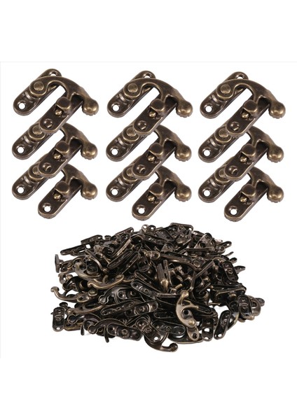 100PCS Vintage Metal Donanım Mobilyaları Ahşap Kutu Çanta Donanımı Dekoratif Mandal Toka (Yurt Dışından) modelleri