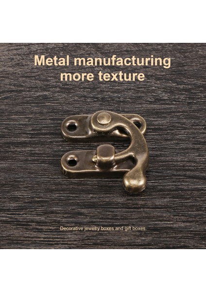 100PCS Vintage Metal Donanım Mobilyaları Ahşap Kutu Çanta Donanımı Dekoratif Mandal Toka (Yurt Dışından) fırsatları