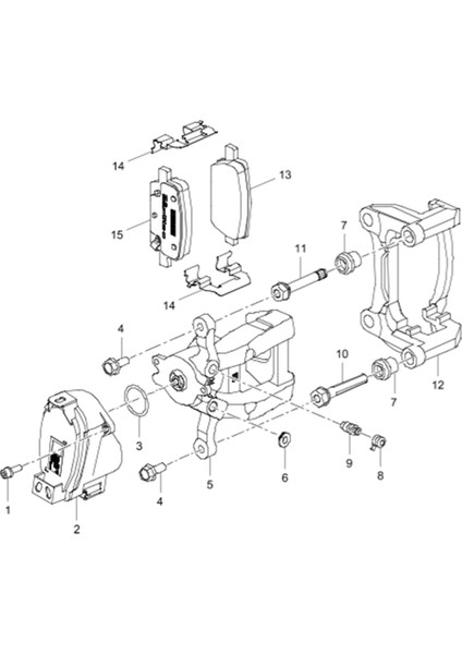 13516554 Araba Arka Park Freni Cadillac Ct4 İçin Cakıper (Yurt Dışından) fiyatları