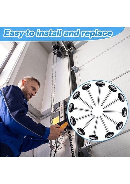 12 Paket Naylon Garaj Kapı Silindir 2 Inç Sessiz Garaj Silindirleri Toplu 6200Z Yedek Garaj Kapı Silindir (Yurt Dışından) modelleri