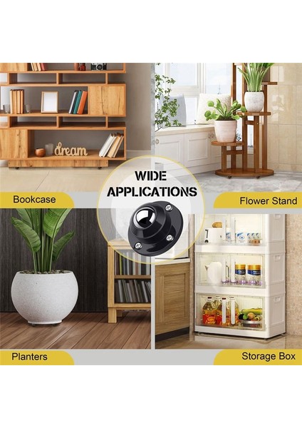 8 Mobilya Için Kendi Kendine Yapışkan Tekerlek Tekerlekleri, Yük Kapasitesi Tekerlek Başına 28 Lbs, Düşük Profilli Döner Tekerlekler (Yurt Dışından) indirimleri