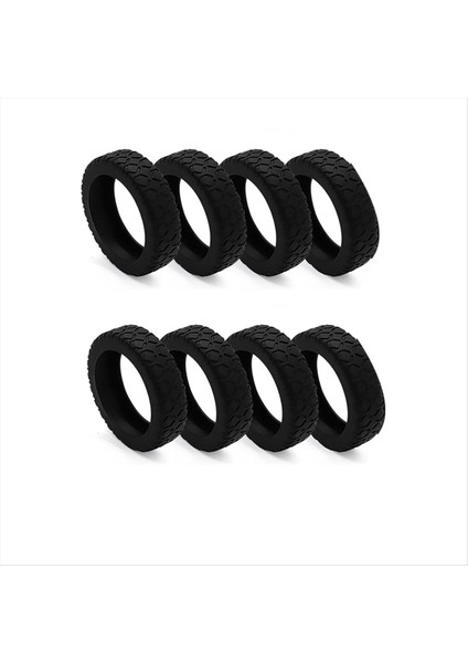 8pcs Valiz Tekerlek Kapakları, Silikon Bagaj Bölme Tekerlek Kapağı Çoğu 8 Spinner Tekerlek Için Siyah (Yurt Dışından)