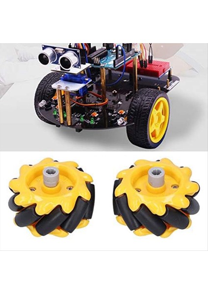 Mecanum Tekerlek 48MM Omni-Yönlü Tekerlek Akıllı Robot Otomobil Aksesuarları Diy Oyuncak Bileşenleri (Yurt Dışından) indirimleri