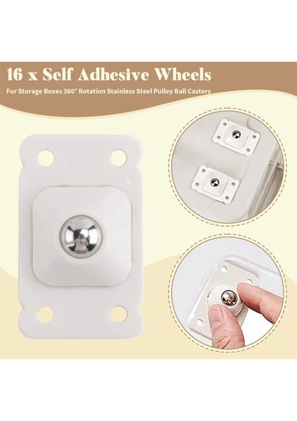 16 Pcs Savaşlar Için Kendi Yapırlıkları Sağlıkları 360 Derece Döndürme Paslanmaz Çelik Kasnak Kackları 4.5 x 2,8cm (Beyaz) (Yurt Dışından) indirimleri