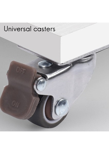 4 Paket 1 Inç Düşük Profilli Tekerlekler Tekerlekler Yumuşak Kauçuk Döner Tekerleğe Sahip 360 Derece Üst Plakalı 100 Lb 4 Set Için Toplam Kapasite (2 Frenli ve 2) (Yurt Dışından) fiyatları