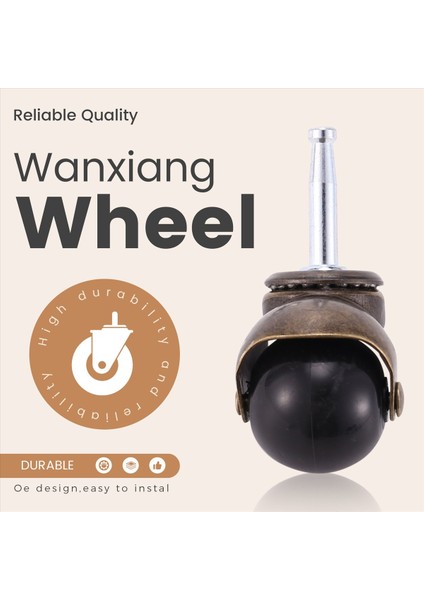 1.5 Inç Top Tekerlekleri Mobilya Tekerlekleri 8 x 38MM Montaj Gövdesi ile 4&#39;lü Set Seti (Yurt Dışından) fırsatları