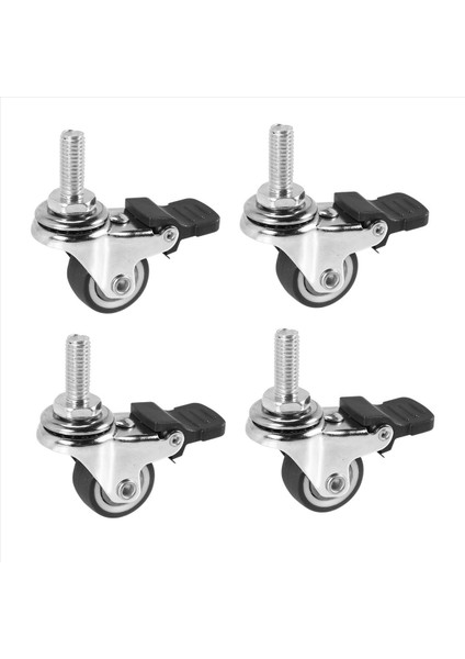 4pcs Mini Küçük Tekerlekler 1 Inç M8X15MM Tpe Sessiz Tekerlekler Fren Evrensel Tekerlekler Için Mobilya Için Tekerlekler Kitaplık Çekmecesi (Yurt Dışından) modelleri
